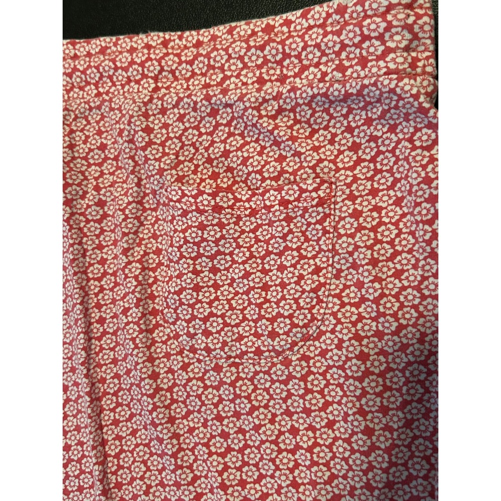 Faded Glory Womens Red Floral Organic Cotton Pajama Pants L 12-14 1568 - Picture 8 of 11